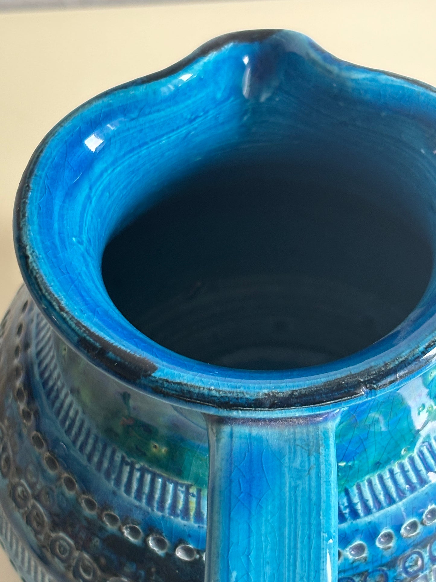 Brocca Rimini Blu Bitossi design Aldo Londi – Ceramica artistica italiana anni ’50/’60