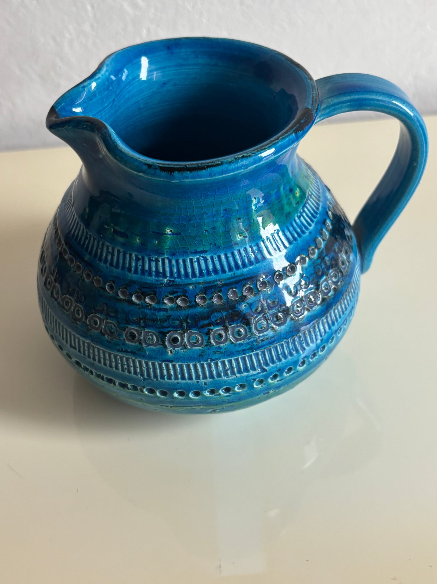 Brocca Rimini Blu Bitossi design Aldo Londi – Ceramica artistica italiana anni ’50/’60