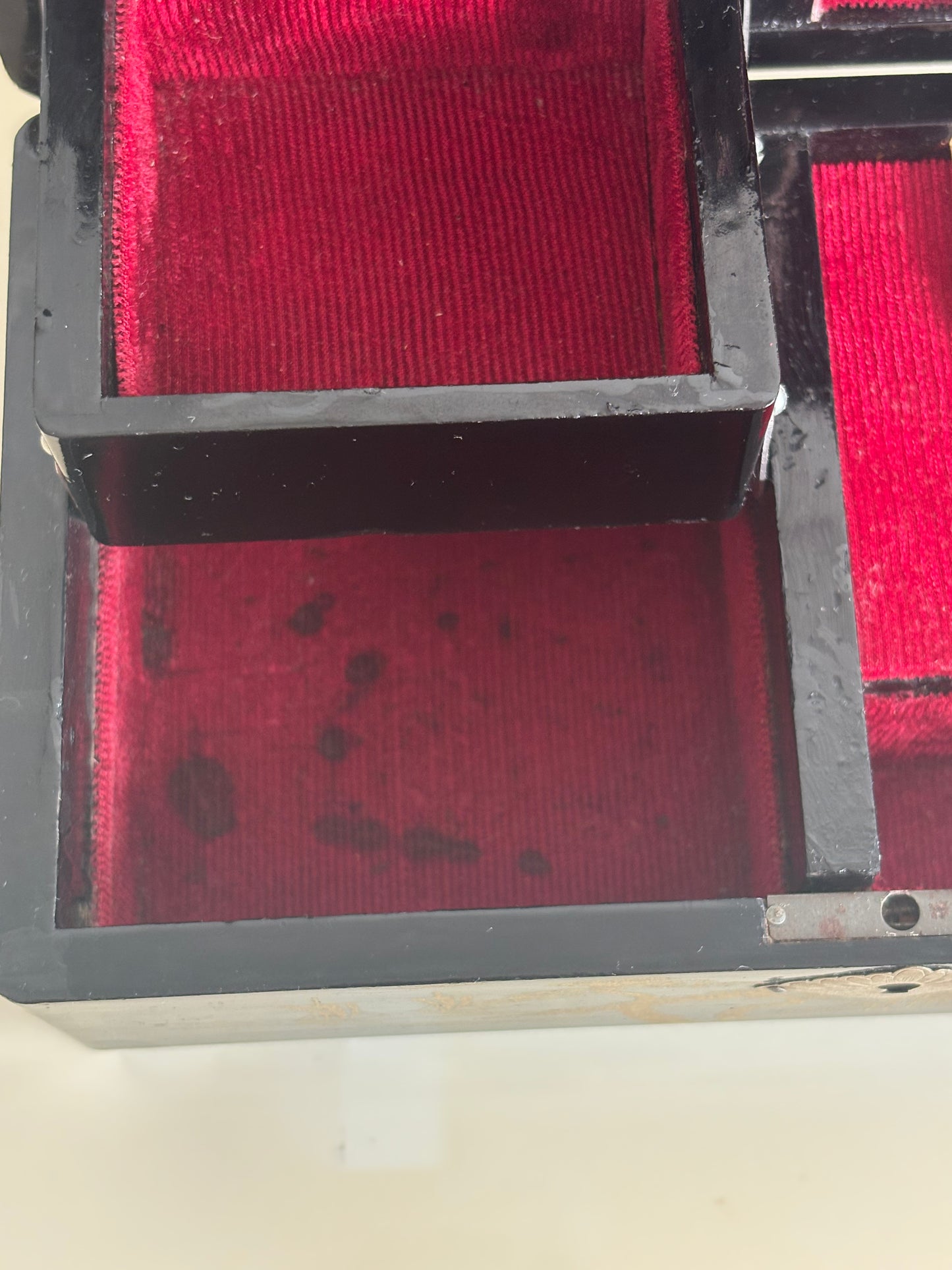 Portagioie giapponese vintage con carillon e coppia di ballerini