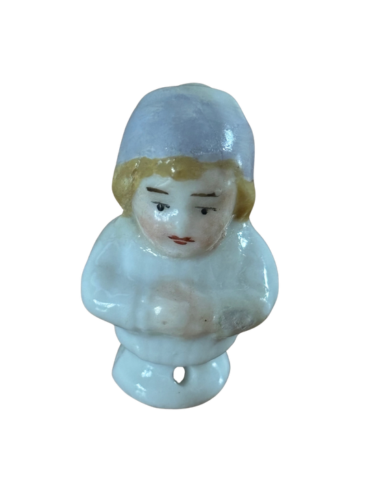 Half doll in miniatura vintage