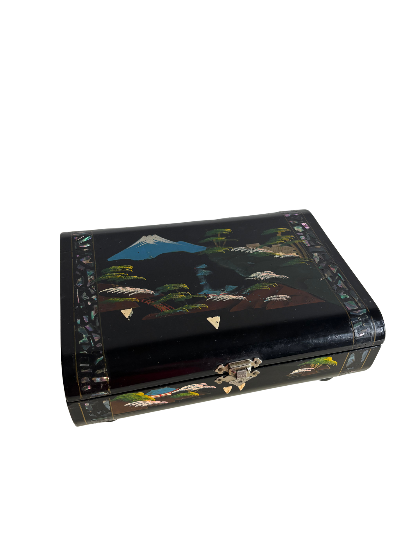 Portagioie giapponese vintage con carillon anni '50/'60