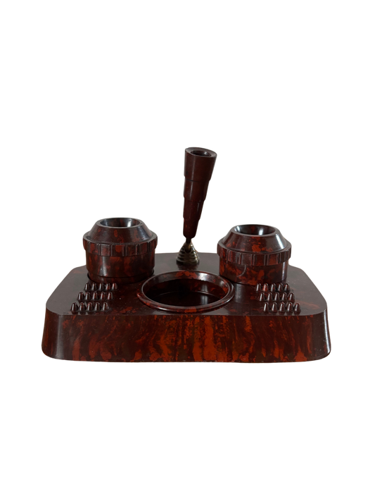 Vintage Bakelite Inkwell – Retro Elegance and Timeless Functionality