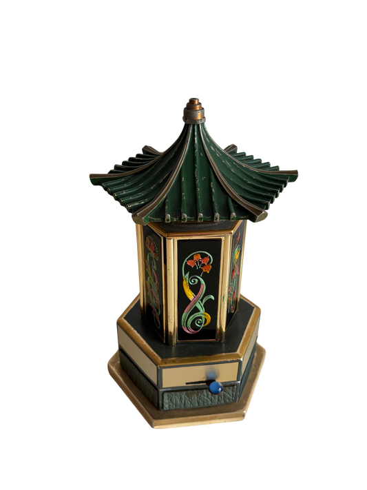 Portasigarette Musicale Giapponese Anni ’60 a Forma di Pagoda