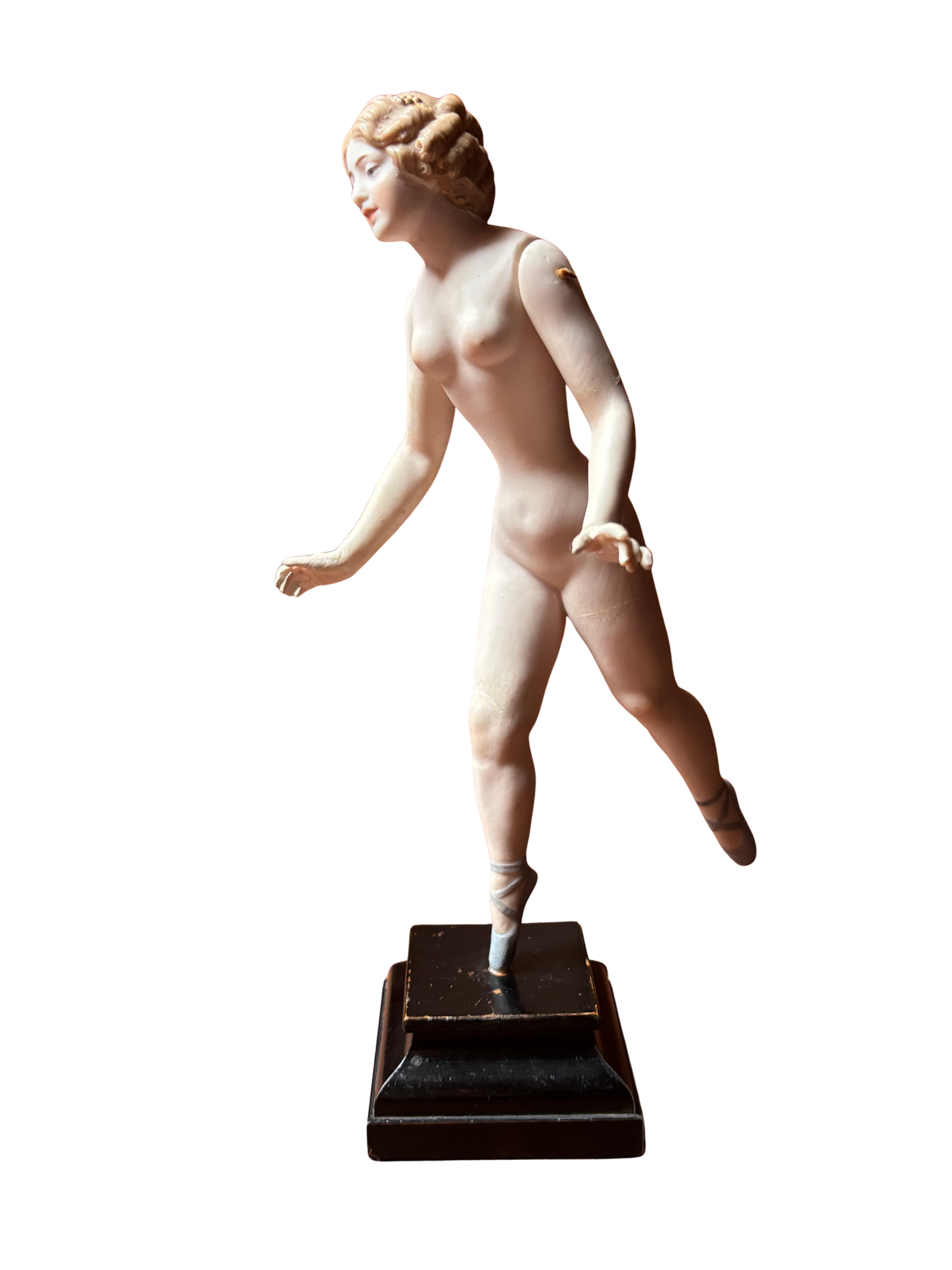 Figura di ballerina in porcellana con braccia mobili – metà XX secolo